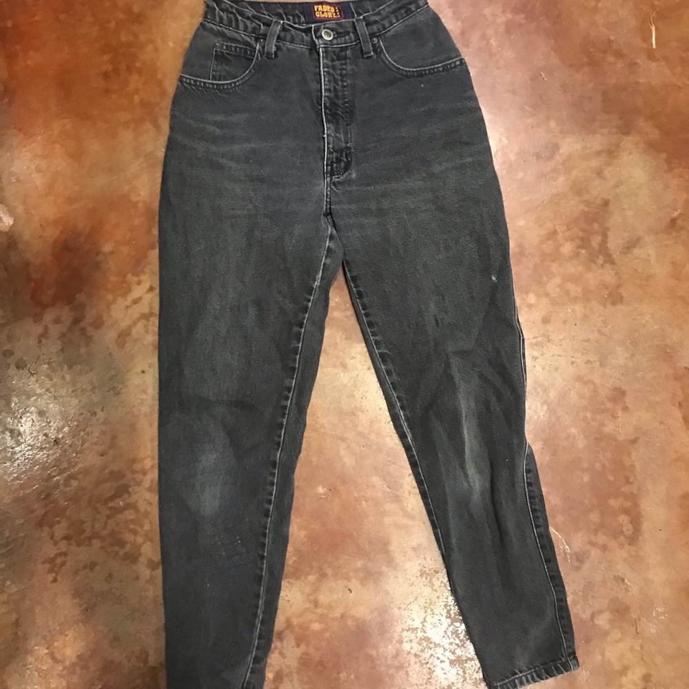 Faded glory high waisted straight jeans